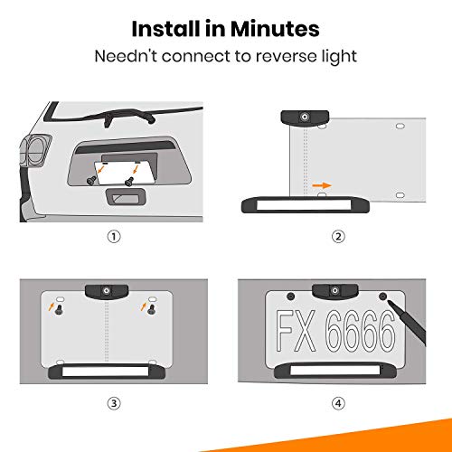 BOSCAM SunGo Solar Kabellos Rückfahrkamera Set, DIY Installation ohne Verkabelung, Drahtlose Digitale Rückfahrkamera mit Stabilem Signal, Funk Rückfahrkamera mit IP68 Wasserdichtem Standard