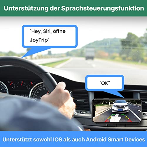 GREENAUTO WiFi Drahtloss Rückfahrkamera, 5G 720P HD Auto Rückfahrkamera für iPhone iPad Android Smart Phone Tablet mit 170 Grad Weit Betrachtungswinkel